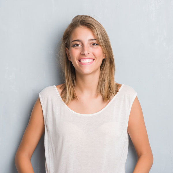 young woman smiling